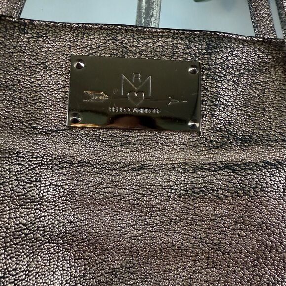 Rebecca Minkoff Leather Metallic Studded Tote Handbag RARE! - Picture 2 of 10